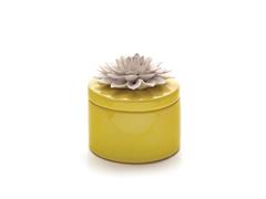 BARATTOLO CERAMICA JANIS D12 H13 GIALLO/BIANCO