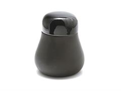 CONTENITORE C/COPERCHIO TOUCH D18 H20 NERO