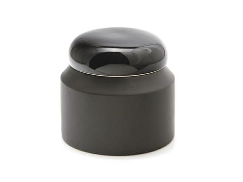 CONTENITORE C/COPERCHIO TOUCH D21 H18 NERO