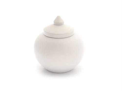 VASO PALLA YASHIO C/COPERCHIO D22 H25 BIANCO MATT