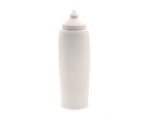 VASO ALTO YASHIO C/COPERCHIO D18 H53 BIANCO MATT