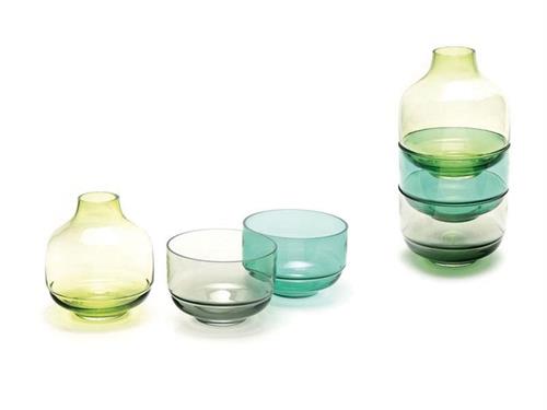 VASO VETRO CLAIRE D18 H20 IMPILABILE ASS