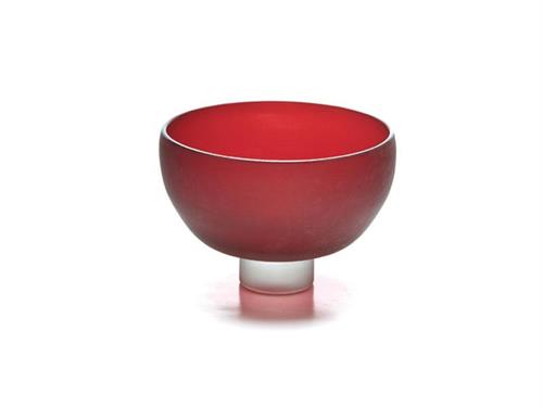 CIOTOLA VETRO CELINE D22 H17 ROSSO