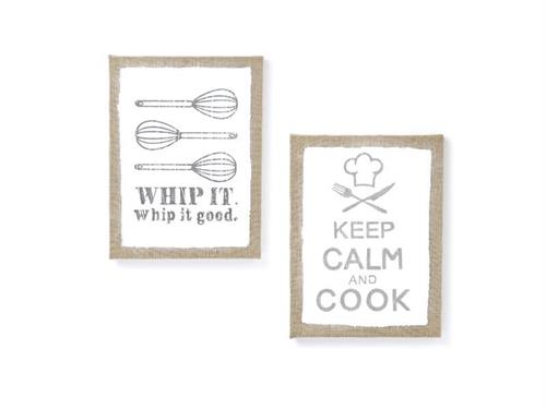 QUADRO WHIP & COOK CM30X40 ASS BIANCO-GRIGIO
