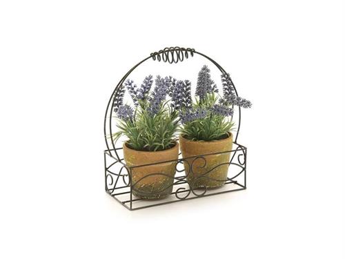 STRUTTURA C/2 VASETTI D12 LAVANDA CM25X30 LAVANDA