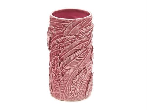 VASO CERAMICA PLUME D15 H30 AMARANTO