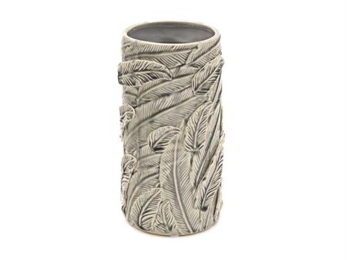 VASO CERAMICA PLUME D15 H30 CENERE