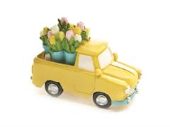 CANDELA FURGONCINO PORTA TULIPANI CM11X5X8 GIALLO