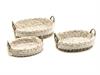 SET 3PZ CESTI ARMONY OVALI CM46X12-40X10-33X8 NATURAL GREY