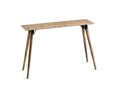 TAVOLO RETTANGOLARE LEGNO E FERRO  CM120X40X81