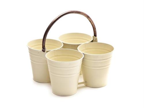 MASTELLINO X4 LATTA CM24X24X12  CREMA/RAME