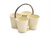 MASTELLINO X4 LATTA CM24X24X12  CREMA/RAME