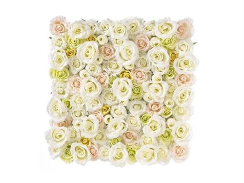 MATTONELLA FLOWER CM50X50 CON GANCI PER PARETE BIANCO
