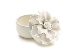 COFANETTO PORCELLANA POPPY D12 H11 BIANCO