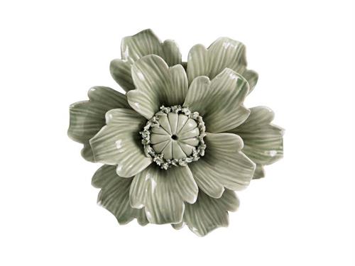 FIORE DA APPOGGIO/PARETE PORCELLANA POPPY D13 H12 SALVIA