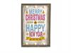QUADRO MERRY CHRISTMAS CM40X58 C/LUCI A BATTERIA MULTICOLOR