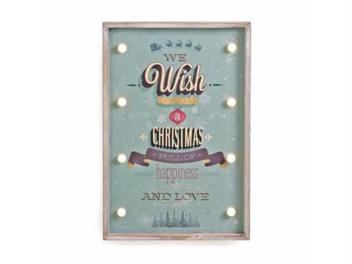 QUADRO WISH CM40X58 C/LUCI A BATTERIA MULTICOLOR