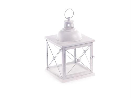 LANTERNA METAL ABBEY CM22X22X35 CREMA