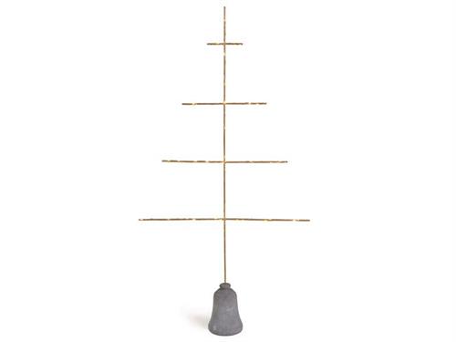 ALBERO METAL ESSENCE C/LUCI  LED A BATTERIA CM60X113 ORO