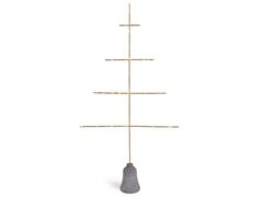 ALBERO METAL ESSENCE C/LUCI  LED A BATTERIA CM60X113 ORO