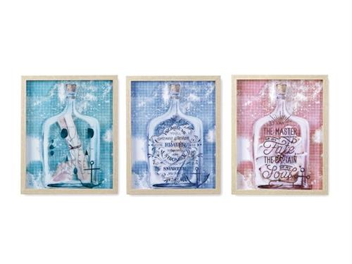 QUADRO BOTTLE CM40X50 ASS MULTI