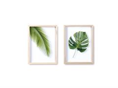 QUADRO LEGNO LEAF CM30X40 ASS VERDE