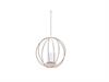 SFERA METAL SOSPESA C/VETRO CM40X40X40 PEARL GOLD
