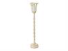 LANTERNA METAL H110  CON BASE PESANTE RUSTIC CREAM