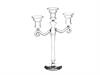 CANDELABRO VETRO HELEN X3 CM25X10X33 TRASPARENTE