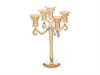CANDELABRO VETRO HELEN X5 CM24X24X33 AMBRA