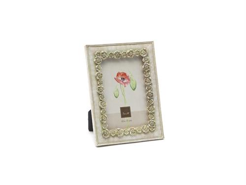 PORTAFOTO FLOWERS CM14X19 VERDE