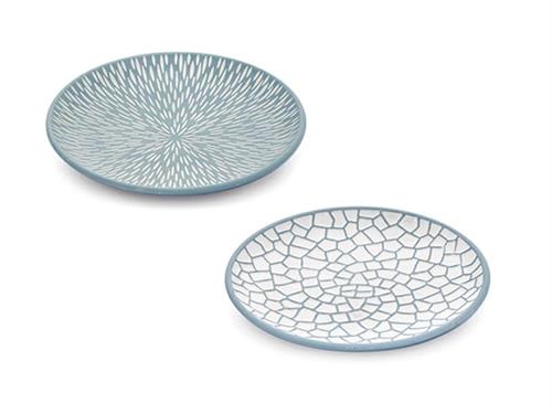 VASSOIO LEGNO DECORATO CM29X29 ASS