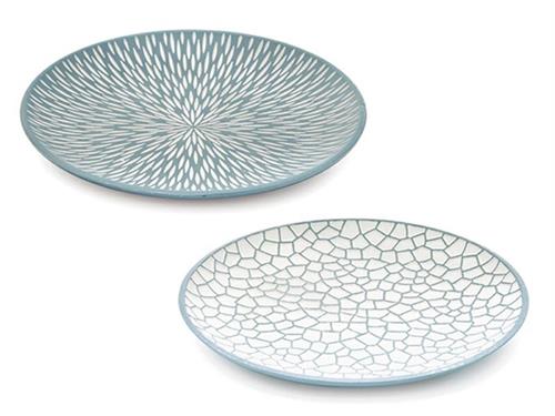 VASSOIO LEGNO DECORATO CM40X40 ASS