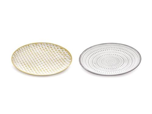 VASSOIO LEGNO DECORATO CM30X30 ASS