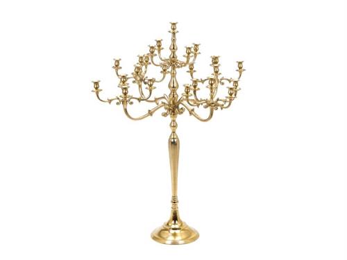 CANDELIERE SUPREME X25 D93 H124 ALLUMINIO ORO