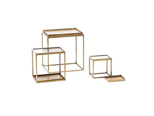 SET 3PZ STRUTTURE RETTANGOLARI C/SPECCHIO E VASSOIO RIMOVIBILI MAX C