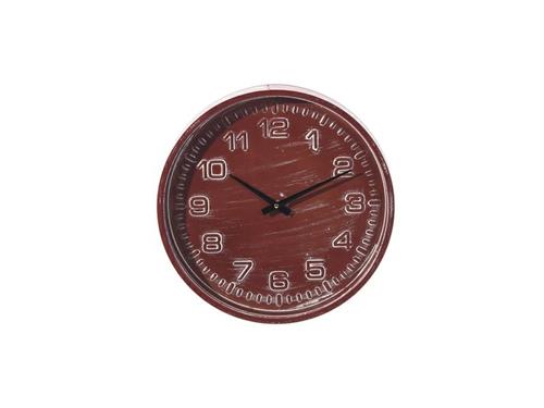 OROLOGIO TONDO METAL CM40X40 ROSSO