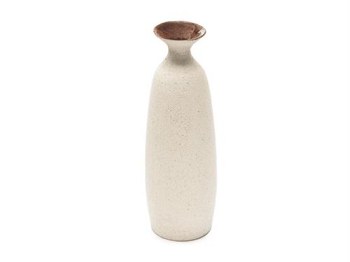VASO CERAMICA SYBIL D17 H48 CREMA/TERRA