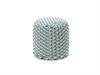 POUFF TONDO CM38X40 CORDA AZZURRO-BIANCO