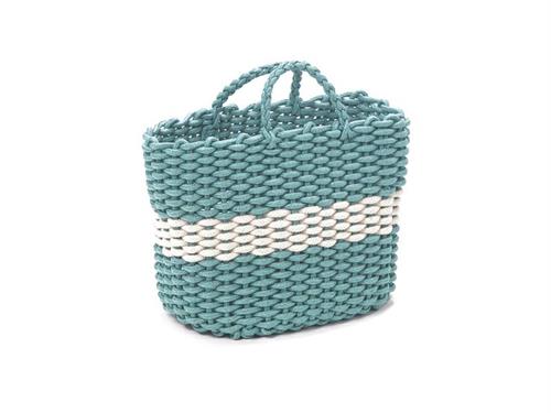 BORSA C/MANICI CM40X34 CORDA AZZURRO-BIANCO