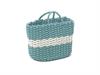 BORSA C/MANICI CM40X34 CORDA AZZURRO-BIANCO