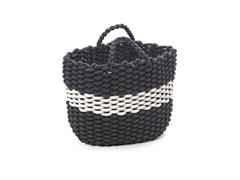 BORSA C/MANICI CM40X34 CORDA GRIGIO-BIANCO