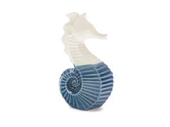 CAVALLUCCIO MARINO PORCELLANA HAWAII CM13X8X21 BLU-BIANCO