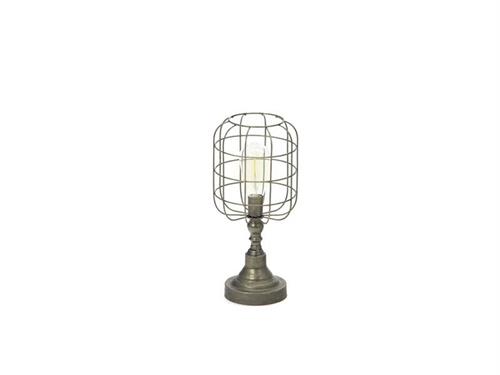 LAMPADA GRID METALLO D17 H38 (A BATTERIA) BRONZO