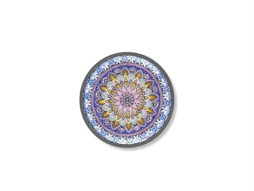 QUADRO TONDO MANDALA SU LEGNO C/CORNICE CM40X40 MULTI