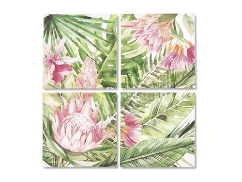 QUADRO JUNGLE SU TELA CM40X40 MULTI