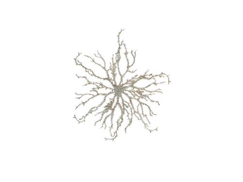 DECORAZIONE PENDENTE PEARL D25 BIANCO-ORO