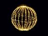 SFERA LUMINOSA C/900 LED L.CALDA C/TELEC. D80 220V IP44 ORO