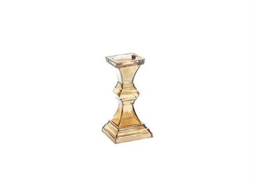 CANDELABRO VETRO LUSTER D13 H27 AMBRA