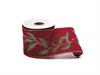 NASTRO DECORATIVO VELLUTO HOLLY 4,5MT H10 CM ROSSO-VERDE